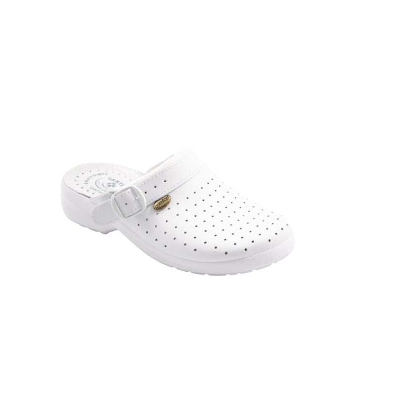 SANTÉ Comfort Air perforované zdravotní pantofle z pravé kůže, Velikost obuvi: 38