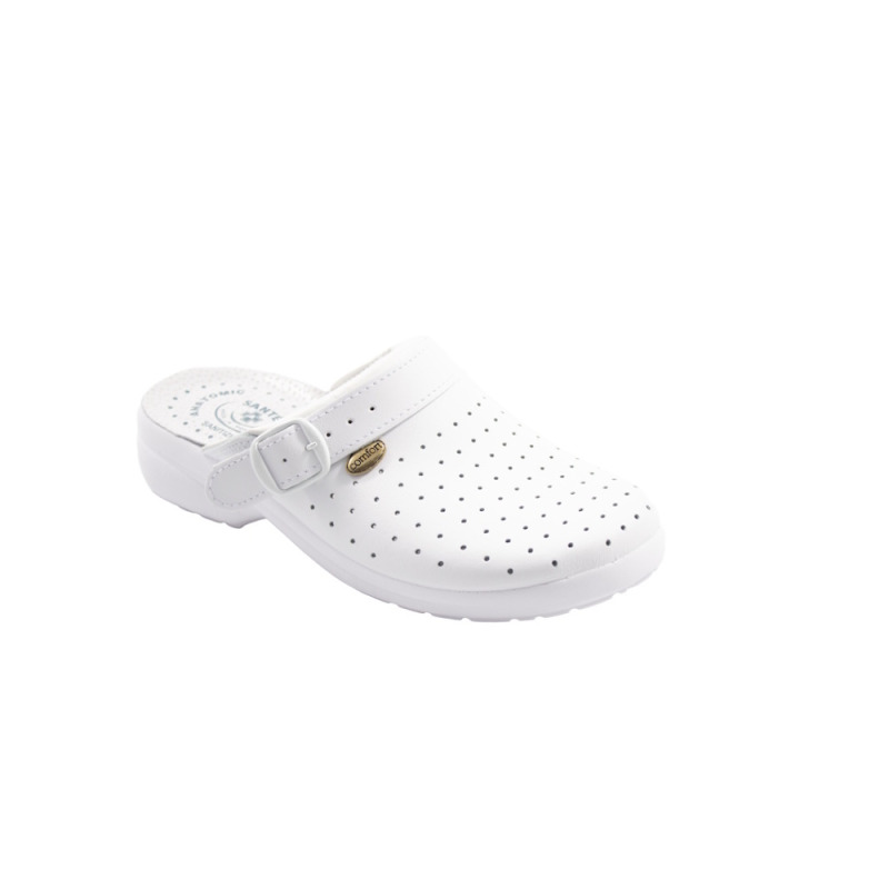 SANTÉ Comfort Air perforované zdravotní pantofle z pravé kůže, Velikost obuvi: 39