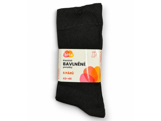 Bavlněné ponožky (5párů/bal) 43-46