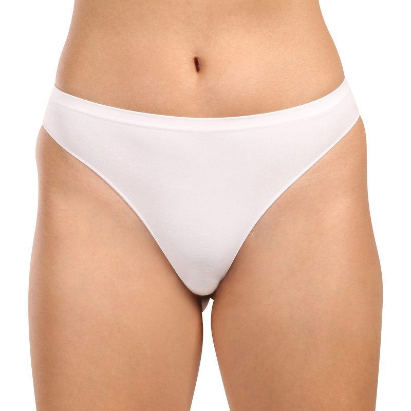 Dámské kalhotky brazilky Moravec bezešvé bílé (Brasil) L/XL