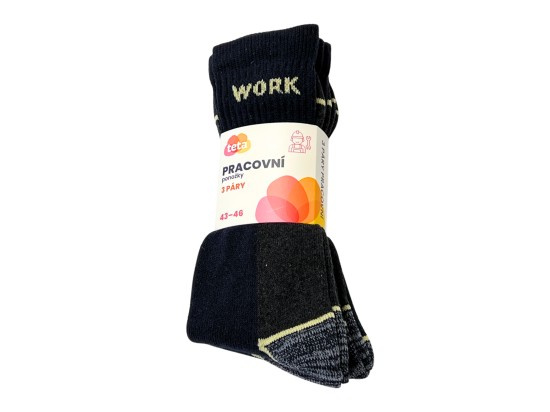 TETA WORK Kotníkové ponožky 39-42, 3 páry