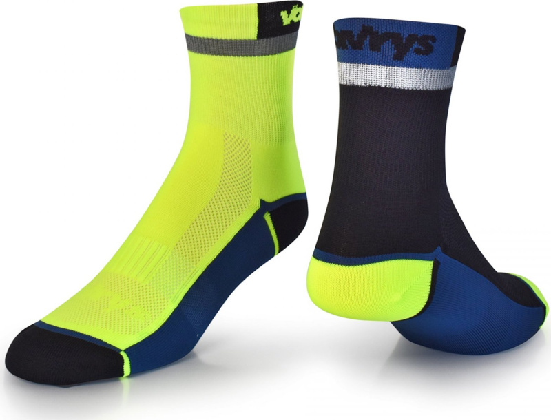 Cyklistické ponožky VAVRYS CYKLO 2020 2-pack - žlutá Velikost: 37-39