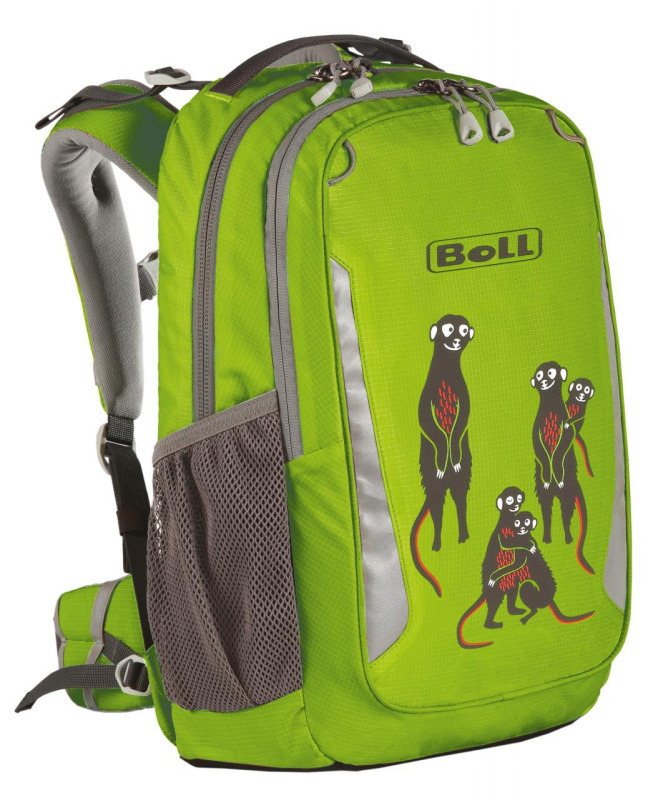 Školní batoh Boll School Mate Artwork 20 Meerkats lime BOLL