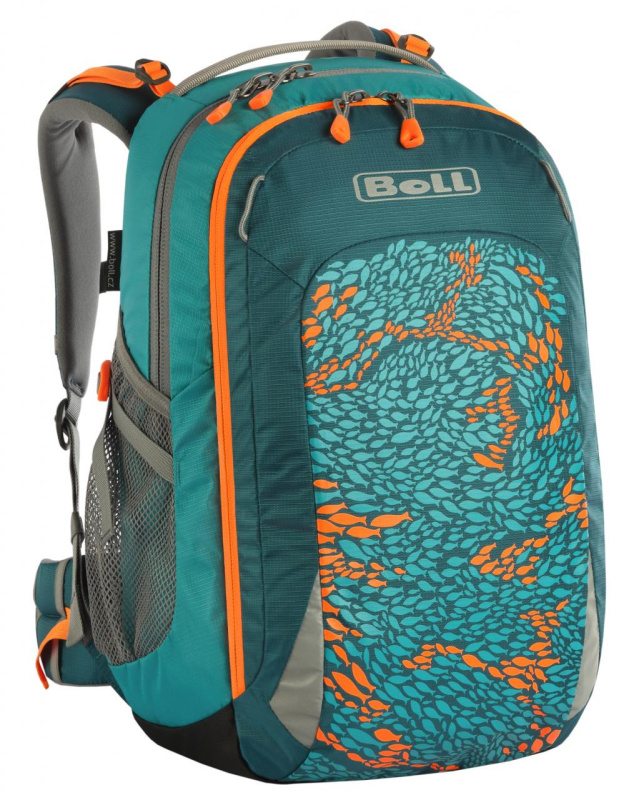 Školní batoh Boll Smart Artwork 24 Fish teal BOLL