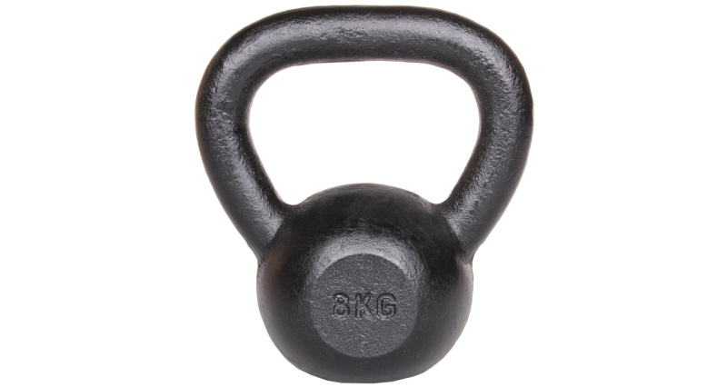 Kettlebell Kov činka černá, 8 kg