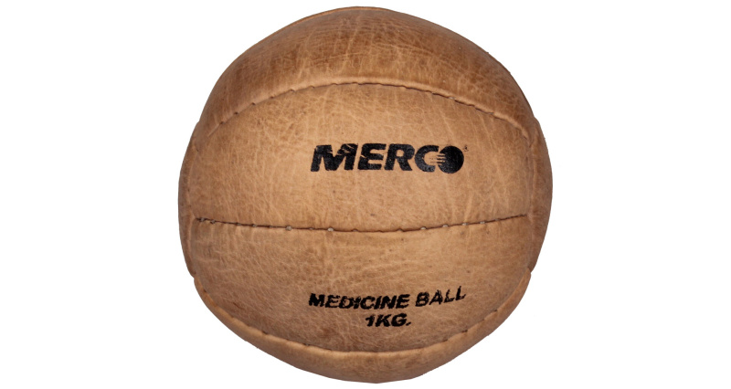 Leather kožený medicinální míč, 2 kg