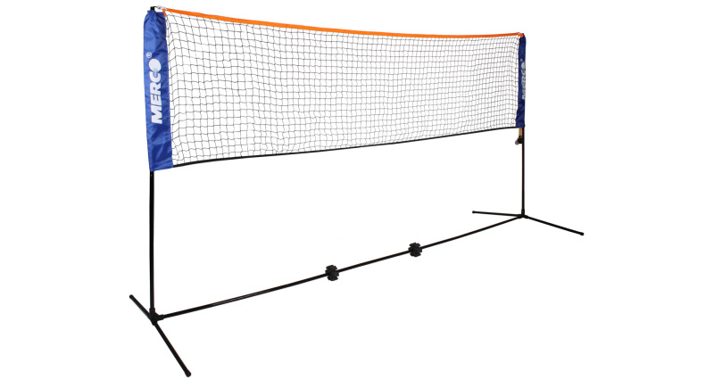 Badminton/tenis set 6,1m stojany na kurt vč. sítě