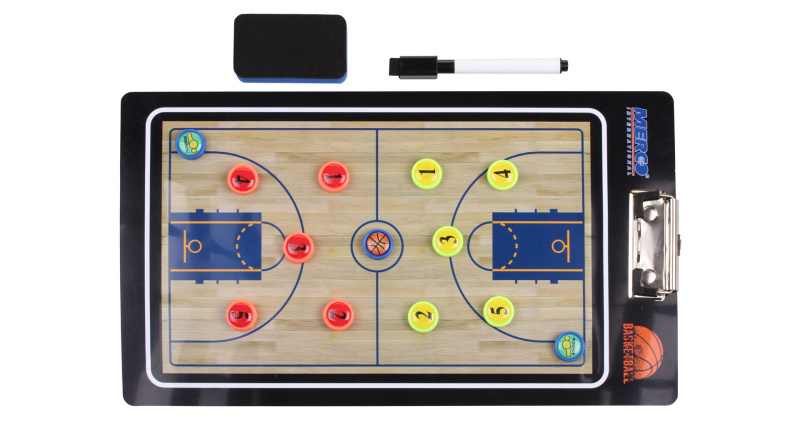 Basketbal 65 magnetická trenérská tabule, s klipem