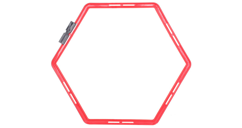 Agility Hex proskakovací šestiúhelník červená