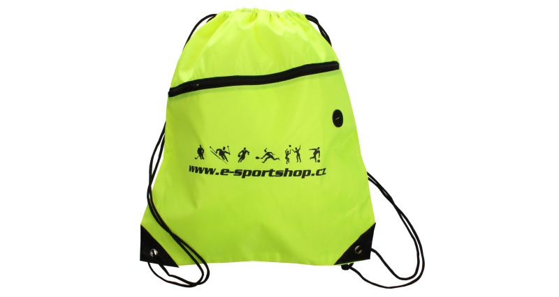 Yoga Bag Logo sportovní taška fluo zelená