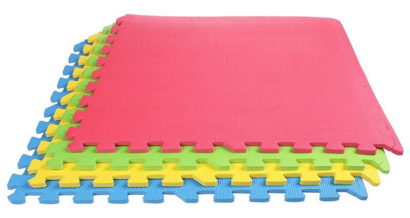 Colored Puzzle fitness podložka mix barev, 4 ks