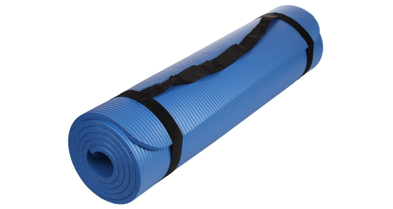 Yoga NBR 10 Mat podložka na cvičení modrá