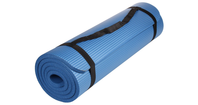 Yoga NBR 15 Mat podložka na cvičení modrá