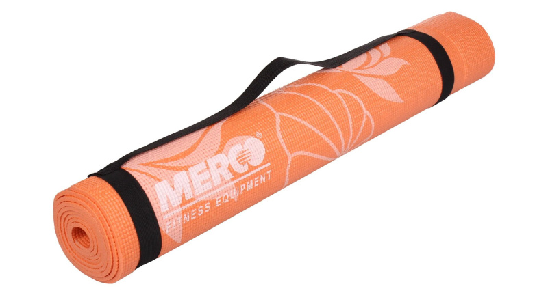 Print PVC 4 Mat podložka na cvičení oranžová