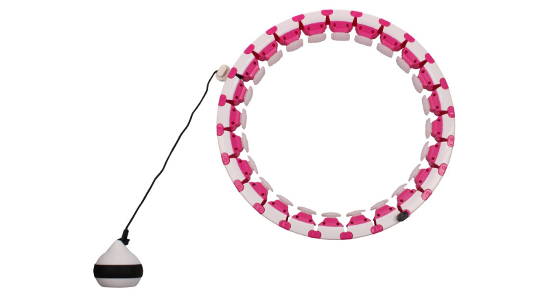 Hula Hoop Smart gymnastická obruč tm. růžová