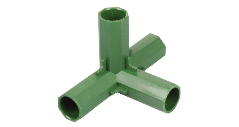 Pipe Buckle 4-side spojka pro zahradní tyče, 16 mm