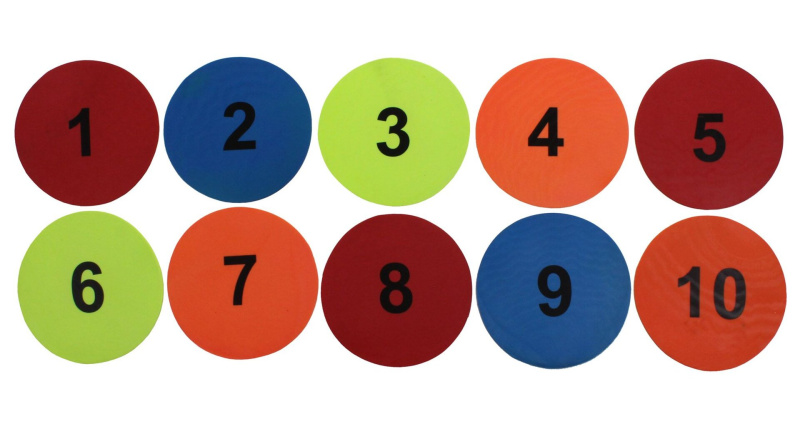 Digit 10 značky na podlahu, 1 balení