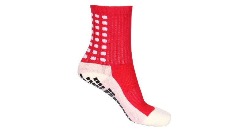 SoxShort Junior fotbalové ponožky, červená