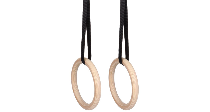 Wood 238 gymnastické kruhy dřevěné, 1 pár