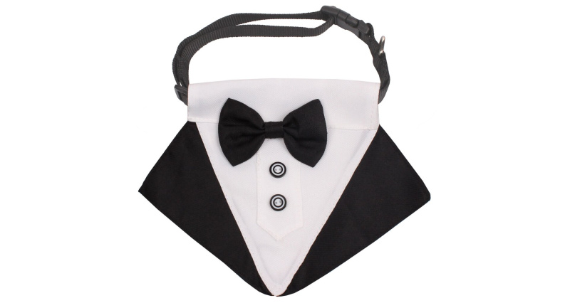 Formal motýlek pro psy černá, M