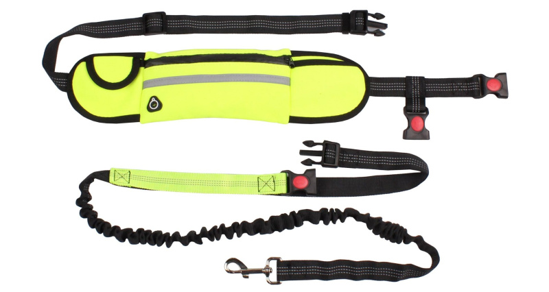 Runner Buddy 1.0 vodítko na běhání se psem žlutá, 1 ks