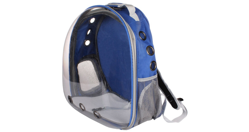 Petbag Transparent batoh na mazlíčky tm. modrá, 1 ks