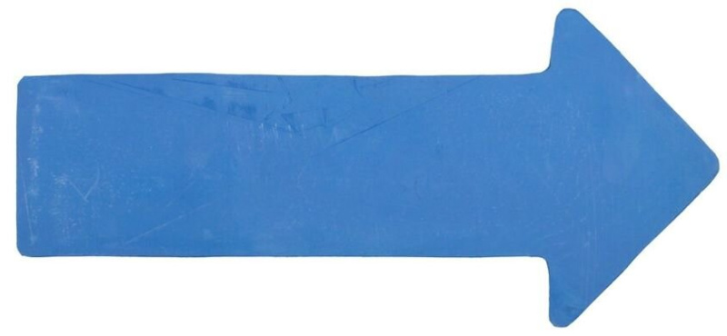 Arrow značka na podlahu modrá, 1 ks