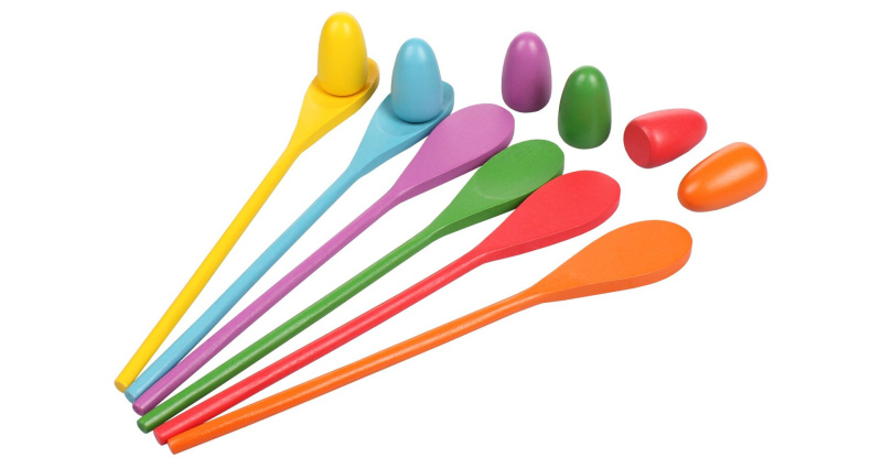 Egg and Spoon 6 dětská hra, 1 sada