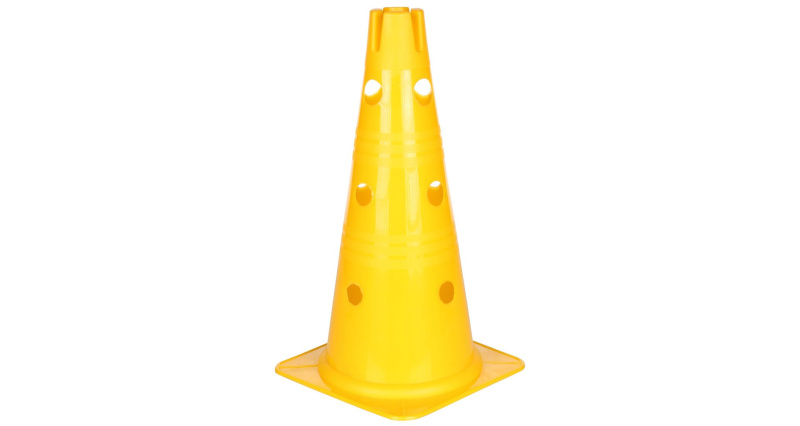 Vario kužel s otvory žlutá 38 cm, 1 ks