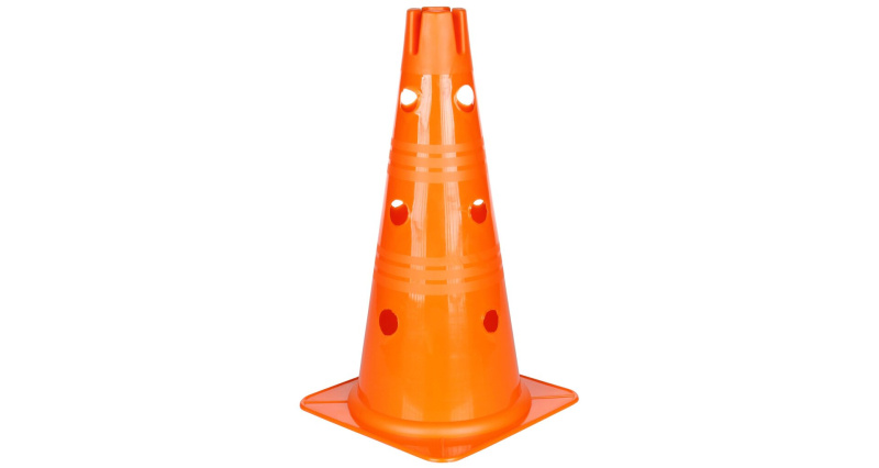 Vario kužel s otvory oranžová 38 cm, 1 ks
