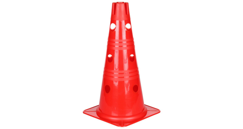Vario kužel s otvory červená 38 cm, 1 ks