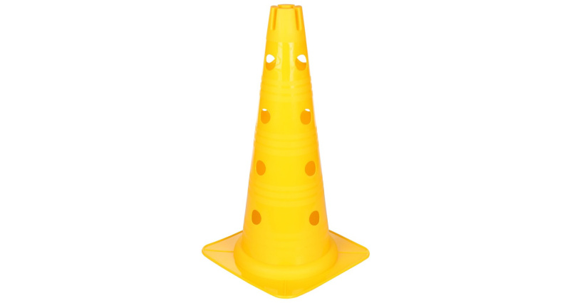 Vario kužel s otvory žlutá 46 cm, 1 ks