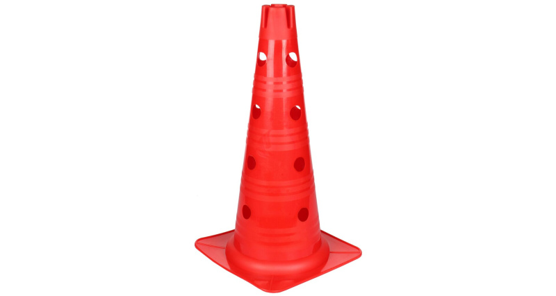 Vario kužel s otvory červená 46 cm, 1 ks