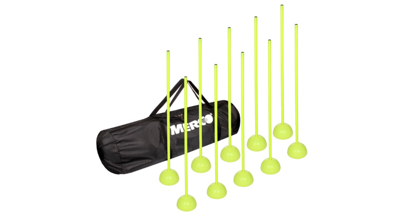 Neon Dribbling 80 sada 10 slalomových tyčí, 1 sada