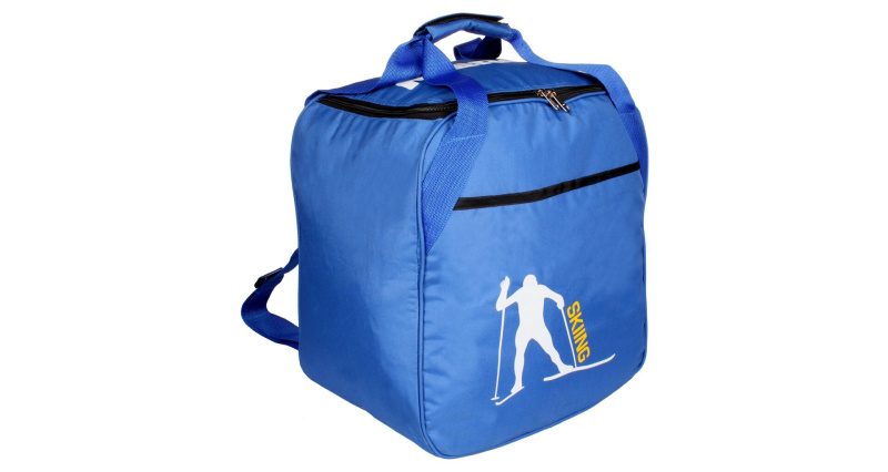 Ski Rucksack taška na helmu a lyžáky modrá, 1 ks