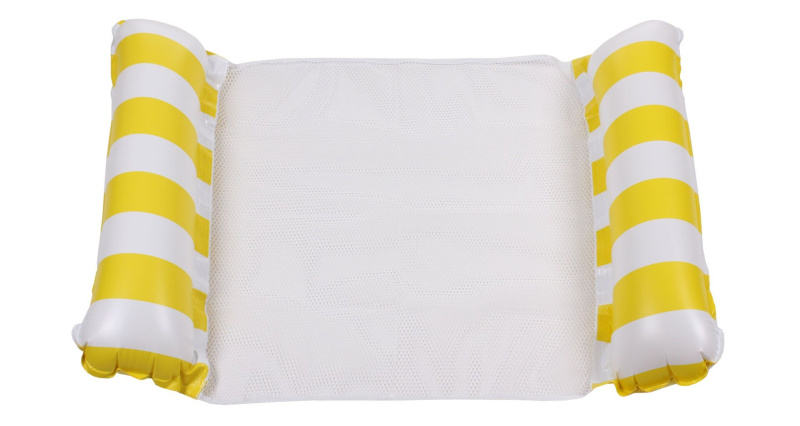 Float Stripe nafukovací lehátko žlutá, 1 ks