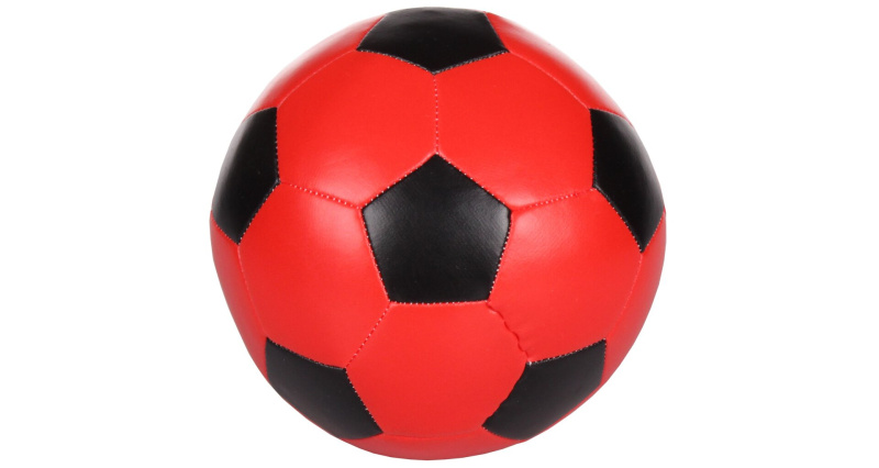 Soft Soccer fotbalový míč červená, 1 ks