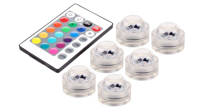 LED RC Light 6 ponorná světla, 1 sada