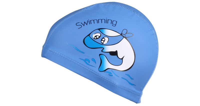 Dolphin dětská plavecká čepice modrá, 1 ks