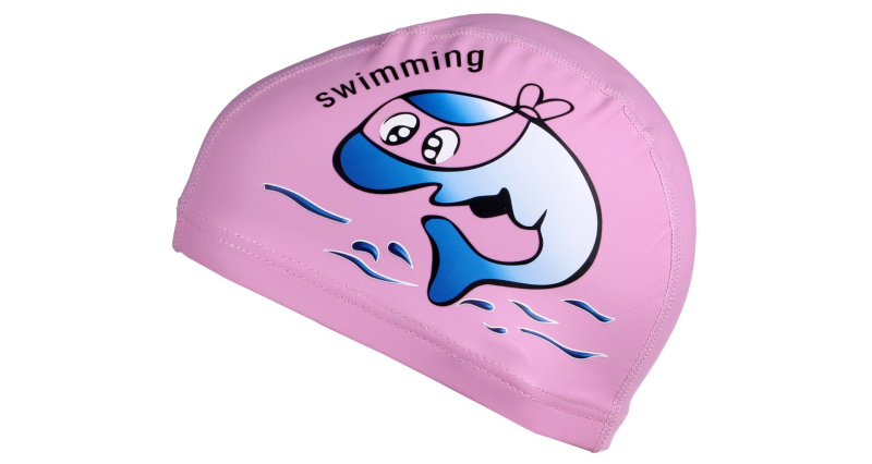Dolphin dětská plavecká čepice růžová, 1 ks