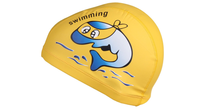 Dolphin dětská plavecká čepice žlutá, 1 ks