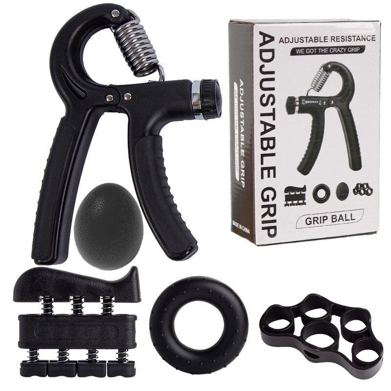 Grip 5 sada na posilování rukou černá, 1 sada
