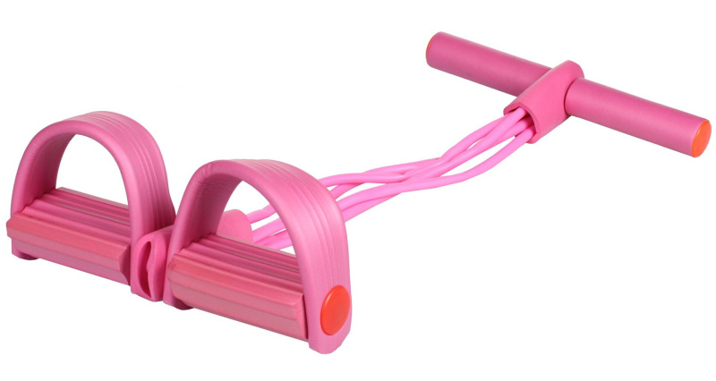 Expander Pull Softy posilovač s táhly růžová, 1 ks