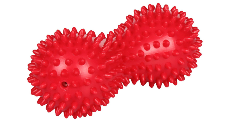 Massage Peanut Ball masážní míč červená, 1 ks