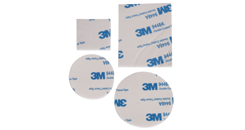 3M Fix Plates sada oboustranných nálepek 4 ks bílá, 1 sada
