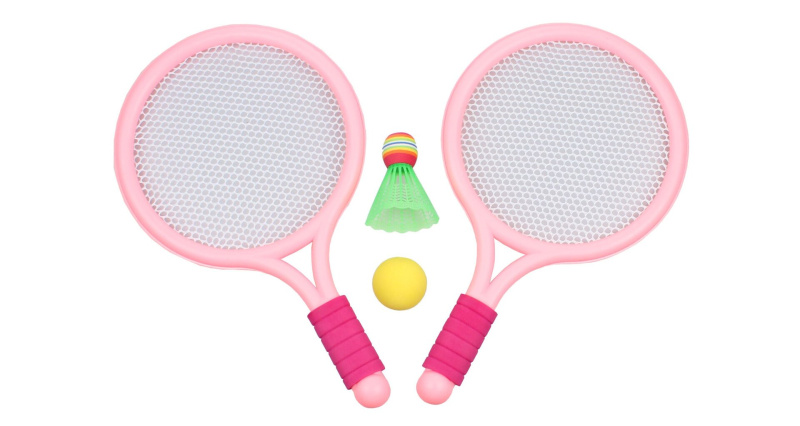 Racket Ball Games sada pálek s míčky růžová, 1 sada