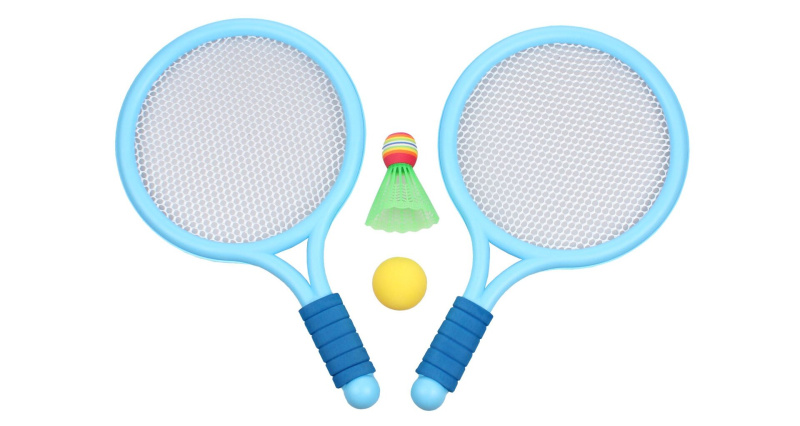 Racket Ball Games sada pálek s míčky modrá, 1 sada