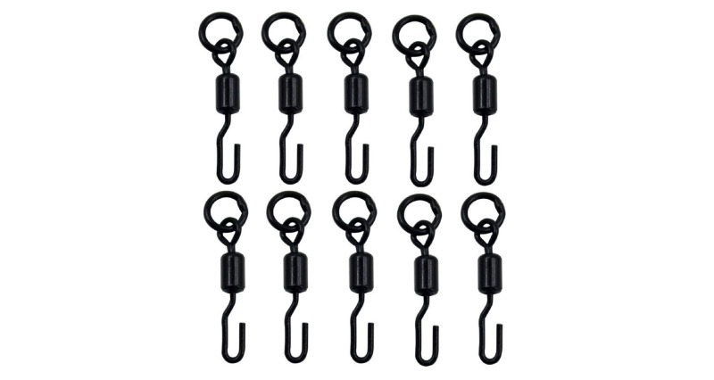 Swivel Ronnie Ring obratlík s kroužkem 10 ks, 1 sada