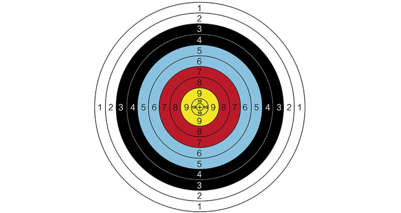 Archer Aim 60 terče na střelbu 10 ks, 1 sada