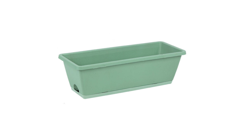 Flora truhlík s podmiskou světle zelená, 1 ks